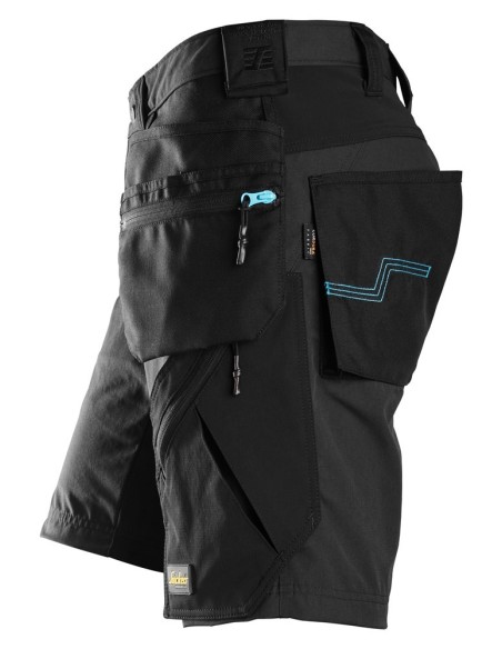 6110 Pantalones cortos de trabajo LiteWork 37.5 con bolsillos flotantes negro