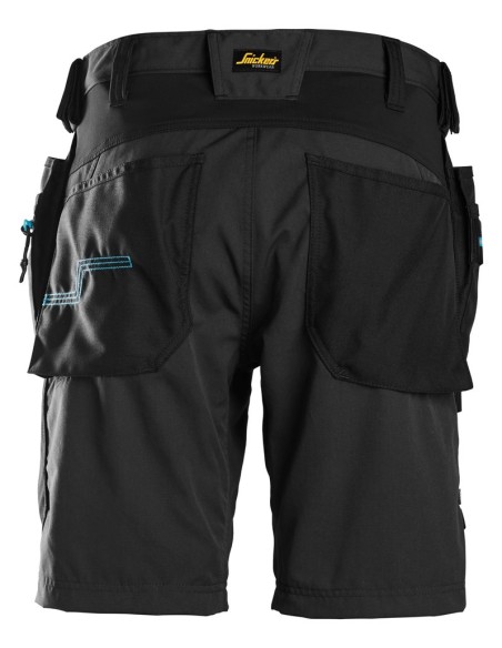 6110 Pantalones cortos de trabajo LiteWork 37.5 con bolsillos flotantes negro