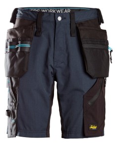 6110 Pantalones cortos de trabajo LiteWork 37.5 con bolsillos flotantes azul marino/ negro