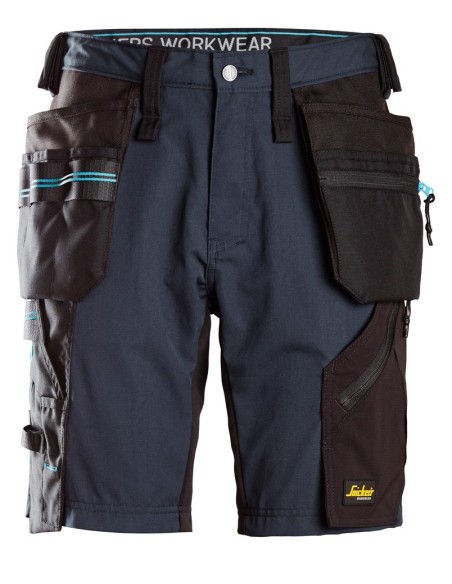 6110 Pantalones cortos de trabajo LiteWork 37.5 con bolsillos flotantes azul marino/ negro