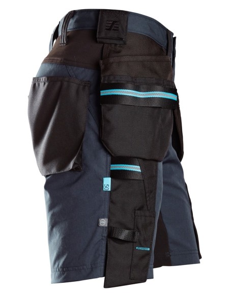 6110 Pantalones cortos de trabajo LiteWork 37.5 con bolsillos flotantes azul marino/ negro