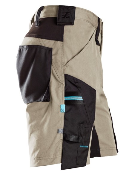 6112 Pantalones cortos de trabajo LiteWork 37.5 beige/ negro