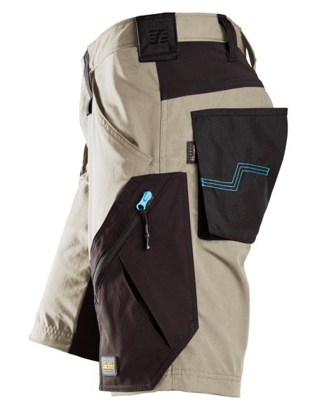 6112 Pantalones cortos de trabajo LiteWork 37.5 beige/ negro