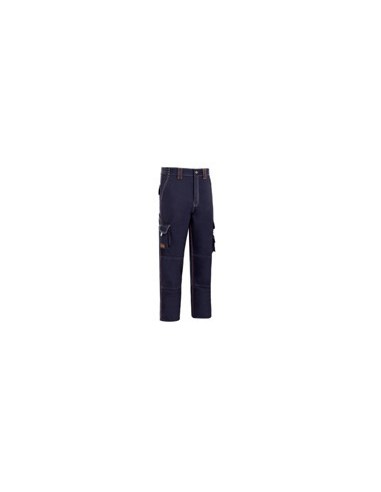 Pantalón multibolsillo azul marino STRETCH SE-902