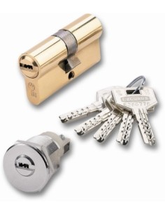 Cilindro seguridad leva larga DS-10 latón