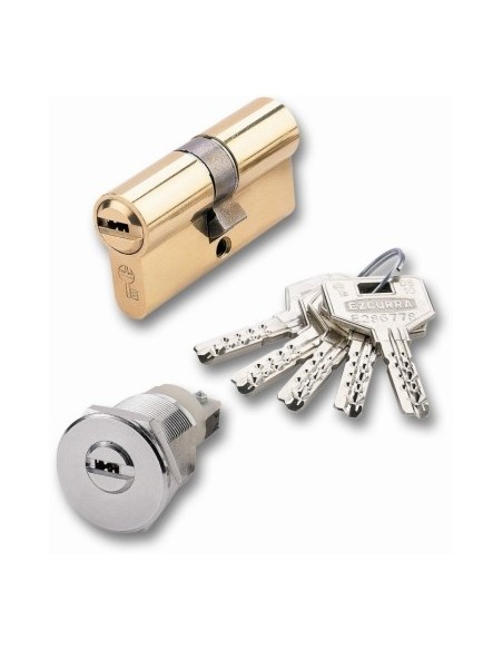 Cilindro seguridad leva larga DS-10 latón