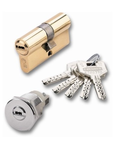 Cilindro seguridad leva larga DS-15 latón