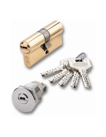Cilindro seguridad leva larga DS-15 latón