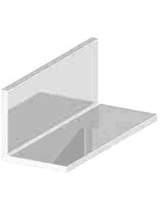 Ángulo perfilería aluminio 1 m