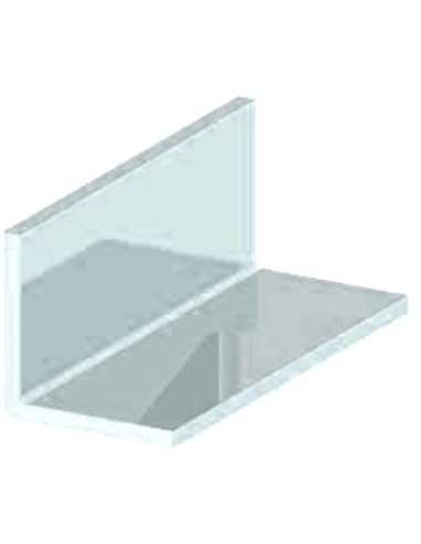 Ángulo perfilería aluminio blancoe 1 m