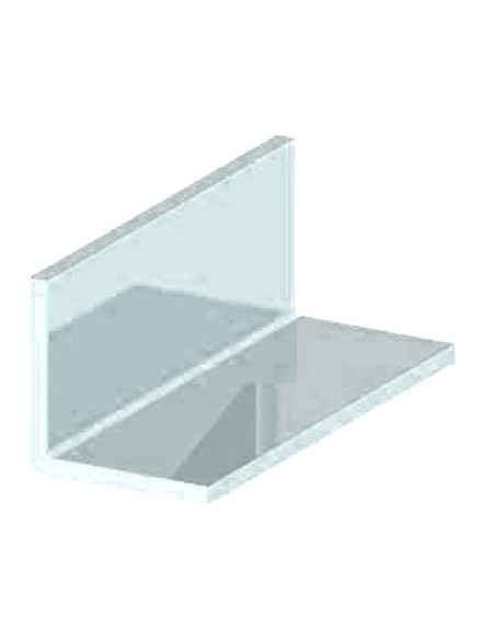 Ángulo perfilería aluminio blancoe 1 m
