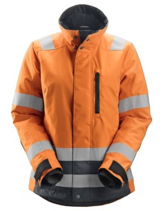1137 Chaqueta de alta visibilidad clase 2/3 para mujer con aislamiento 37.5 AllroundWork naranja/ gris acero