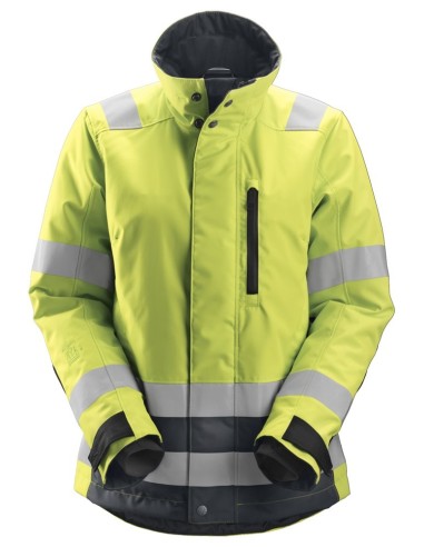 1137 Chaqueta de alta visibilidad clase 2/3 para mujer con aislamiento 37.5 AllroundWork amarillo/ gris acero