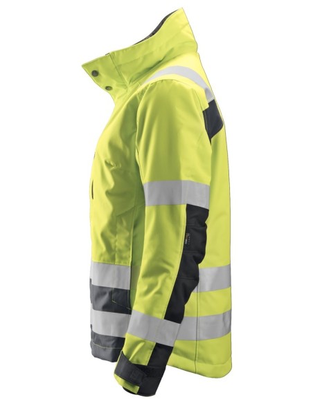 1137 Chaqueta de alta visibilidad clase 2/3 para mujer con aislamiento 37.5 AllroundWork amarillo/ gris acero