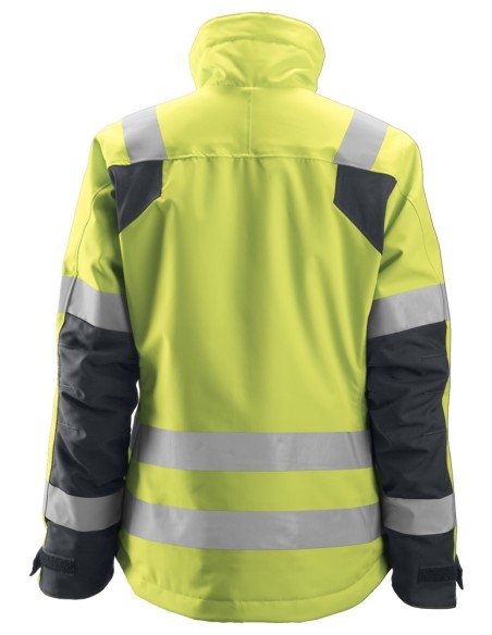 1137 Chaqueta de alta visibilidad clase 2/3 para mujer con aislamiento 37.5 AllroundWork amarillo/ gris acero
