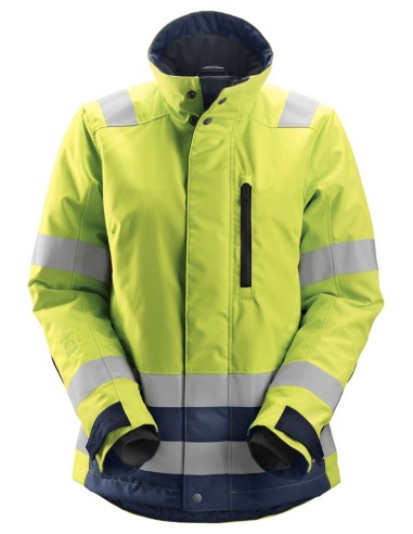 1137 Chaqueta de alta visibilidad clase 2/3 para mujer con aislamiento 37.5 AllroundWork amarillo/ azul marino