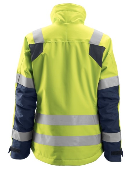 1137 Chaqueta de alta visibilidad clase 2/3 para mujer con aislamiento 37.5 AllroundWork amarillo/ azul marino