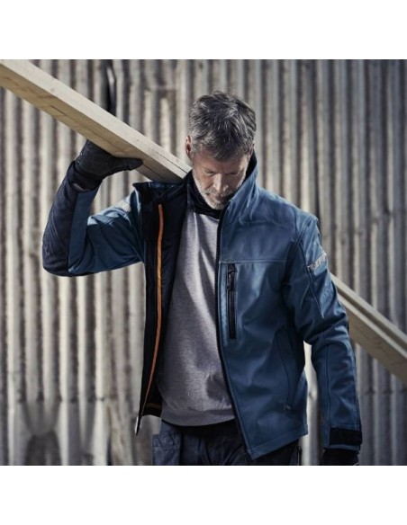 1200 Chaqueta Soft Shell AllroundWork azul verdadero-negro