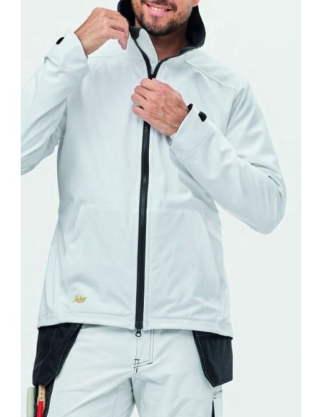 1205 Chaqueta cortaviento SoftShell AllroundWork blanco