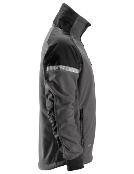 8005 Chaqueta polar cortavientos AllroundWork gris acero/ negro