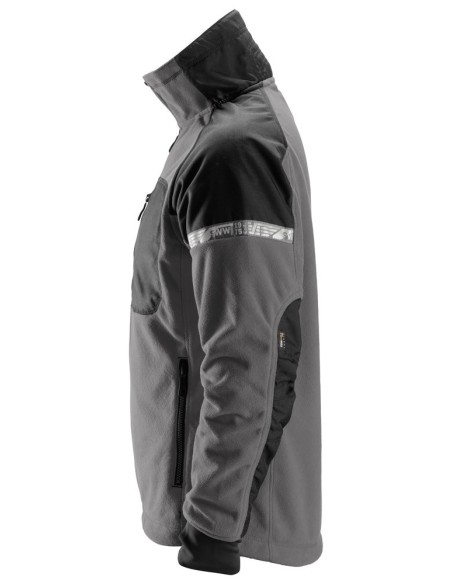 8005 Chaqueta polar cortavientos AllroundWork gris acero/ negro