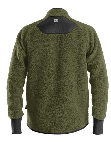 8021 Chaqueta de pelo AllroundWork verde kaki/ negra