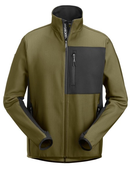 8045 Chaqueta capa intermedia Flexiwork verde kaki/ negro