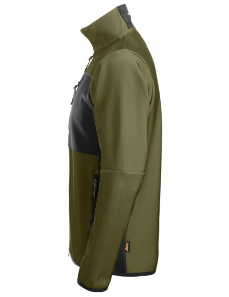 8045 Chaqueta capa intermedia Flexiwork verde kaki/ negro
