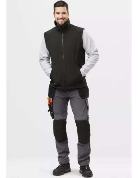 4505 Chaleco cortaviento Soft Shell AllroundWork negro