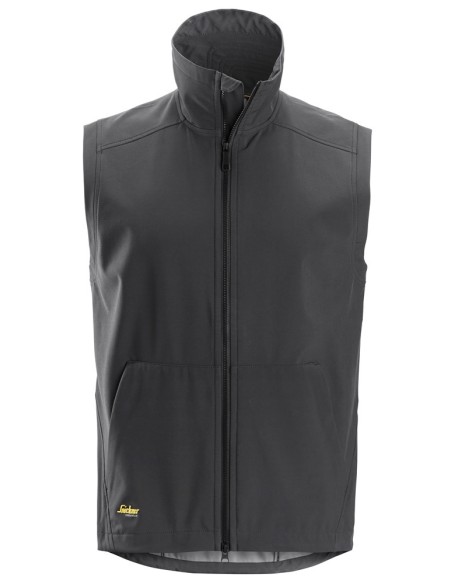 4505 Chaleco cortaviento Soft Shell AllroundWork gris acero