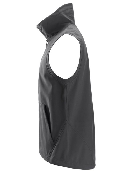 4505 Chaleco cortaviento Soft Shell AllroundWork gris acero