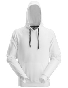 2800 Sudadera clasica con capucha blanca