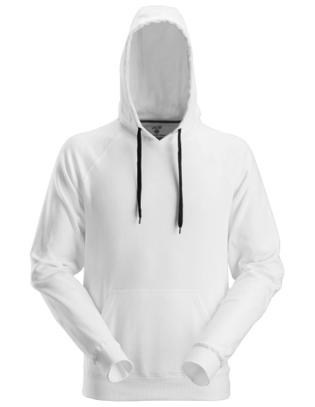2800 Sudadera clasica con capucha blanca