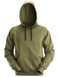 2800 Sudadera clasica con capucha verde kaki