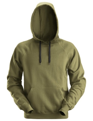 2800 Sudadera clasica con capucha verde kaki