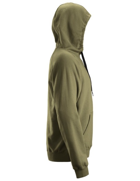 2800 Sudadera clasica con capucha verde kaki