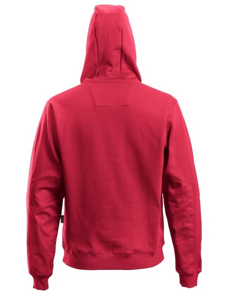 2801 Sudadera clasica con capucha y cremallera completa roja