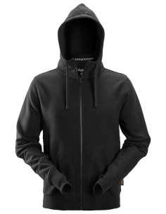 2890 Sudadera con capucha y cremallera completa AllroundWork negro