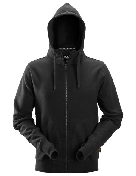 2890 Sudadera con capucha y cremallera completa AllroundWork negro