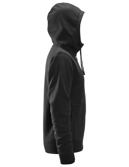 2890 Sudadera con capucha y cremallera completa AllroundWork negro