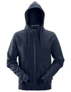 2890 Sudadera con capucha y cremallera completa AllroundWork azul marino