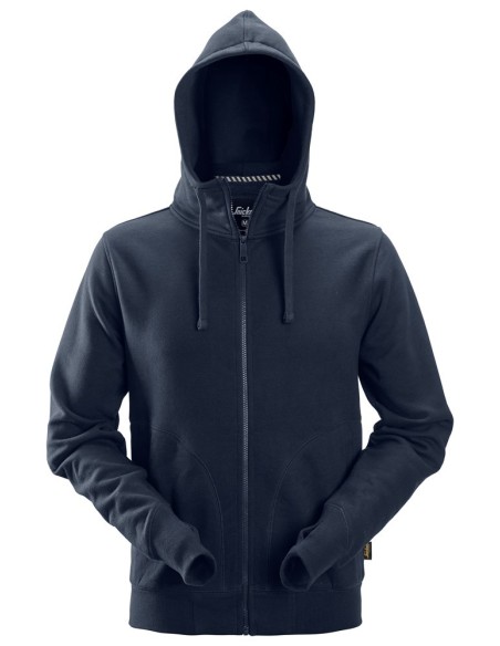 2890 Sudadera con capucha y cremallera completa AllroundWork azul marino