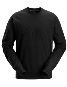 2892 Sudadera con logo negro