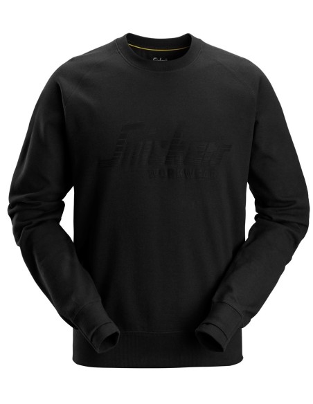 2892 Sudadera con logo negro