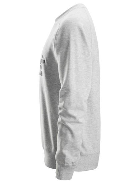 2892 Sudadera con logo gris jaspeado