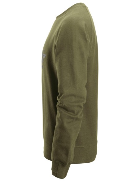 2892 Sudadera con logo verde khaki