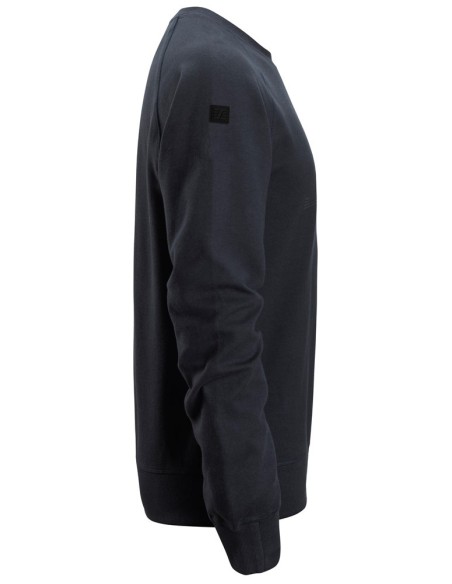 2892 Sudadera con logo azul marino jaspeado