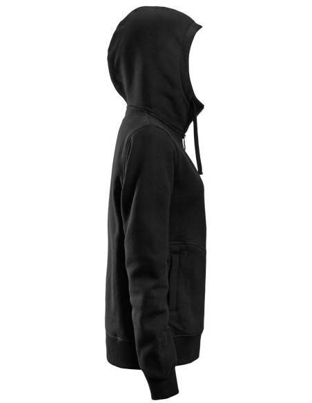 2897 Sudadera mujer con capucha y cremallera completa AllroundWork negro