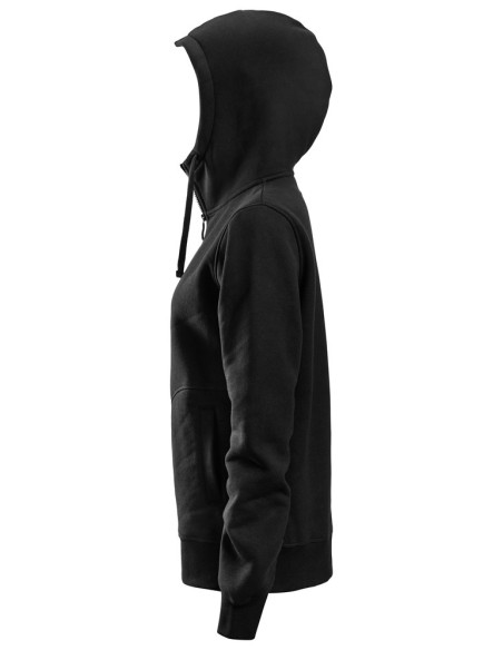 2897 Sudadera mujer con capucha y cremallera completa AllroundWork negro