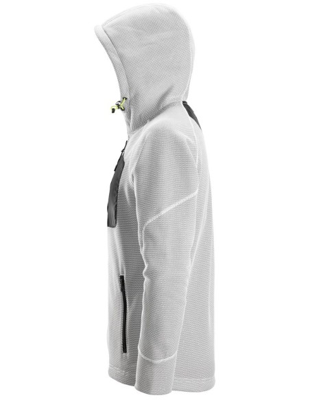 8041 Sudadera con capucha y forro polar Flexiwork blanco-negro